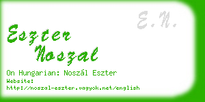 eszter noszal business card